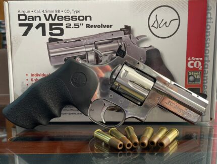 ASG Dan Wesson 715 CO2 Airgun Revolver, .177cal/4.5mm BB